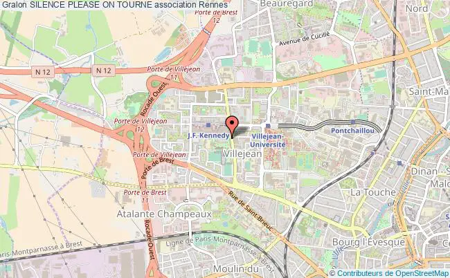 plan association Silence Please On Tourne Rennes
