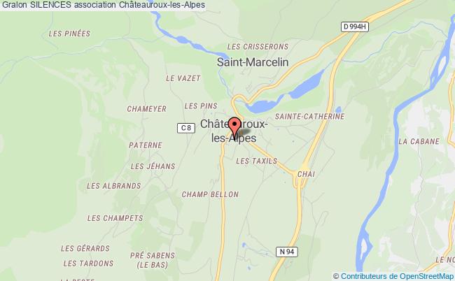 plan association Silences Châteauroux-les-Alpes