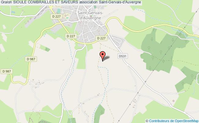 plan association Sioule Combrailles Et Saveurs Saint-Gervais-d'Auvergne