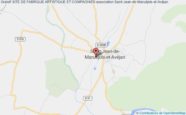 plan association Site De Fabrique Artistique Et Compagnies Saint-Jean-de-Maruéjols-et-Avéjan