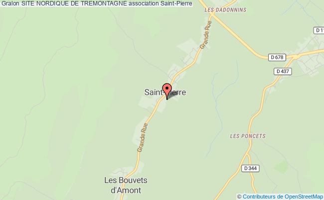 plan association Site Nordique De Tremontagne Saint-Pierre
