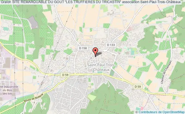 plan association Site Remarquable Du Gout "les Truffieres Du Tricastin" Saint-Paul-Trois-Châteaux