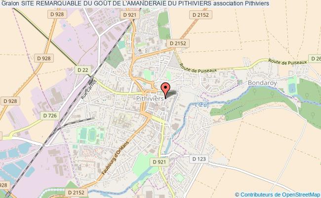 plan association Site Remarquable Du GoÛt De L'amanderaie Du Pithiviers Pithiviers