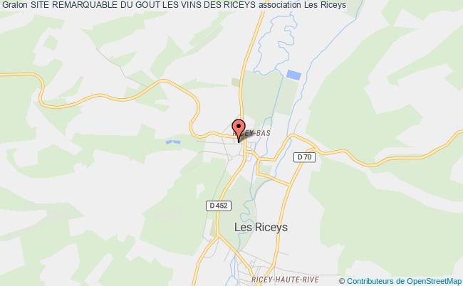 plan association Site Remarquable Du Gout Les Vins Des Riceys Les   Riceys