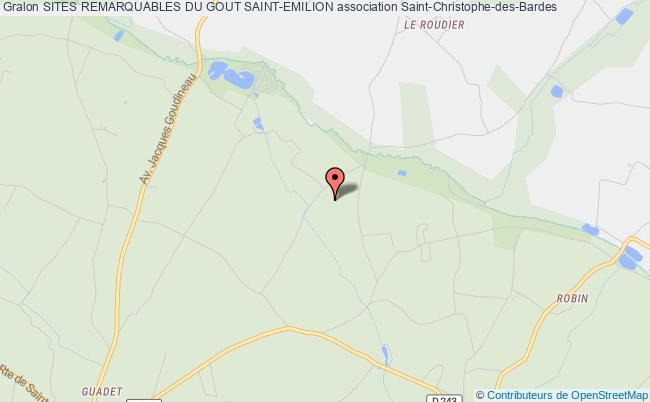 plan association Sites Remarquables Du Gout Saint-emilion Saint-Christophe-des-Bardes