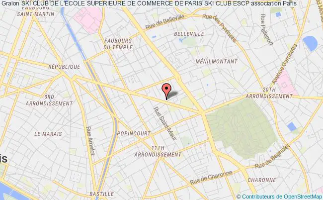 plan association Ski Club De L'ecole Superieure De Commerce De Paris Ski Club Escp Paris