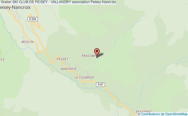 plan association Ski Club De Peisey - Vallandry Peisey-Nancroix