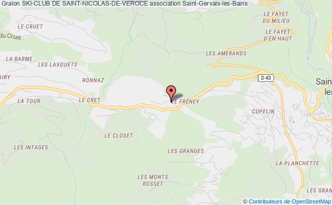 plan association Ski-club De Saint-nicolas-de-veroce Saint-Gervais-les-Bains