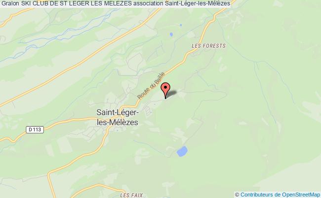 plan association Ski Club De St Leger Les Melezes Saint-Léger-les-Mélèzes
