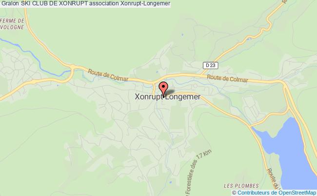 plan association Ski Club De Xonrupt Xonrupt-Longemer