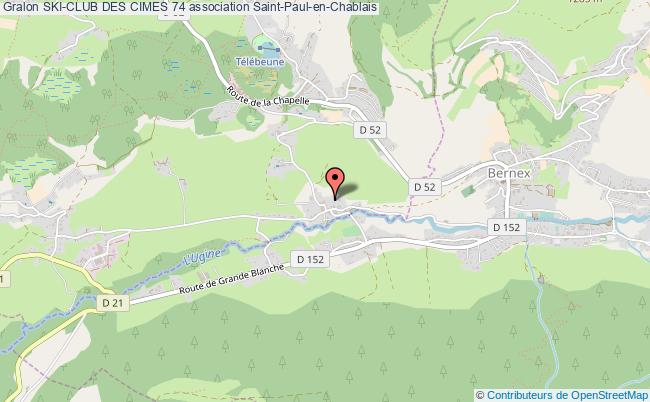 plan association Ski-club Des Cimes 74 Saint-Paul-en-Chablais