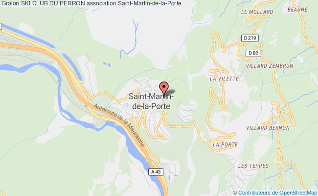 plan association Ski Club Du Perron Saint-Martin-de-la-Porte
