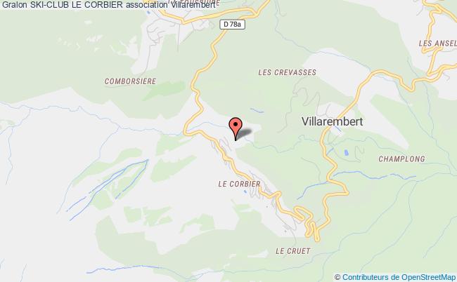 plan association Ski-club Le Corbier Villarembert