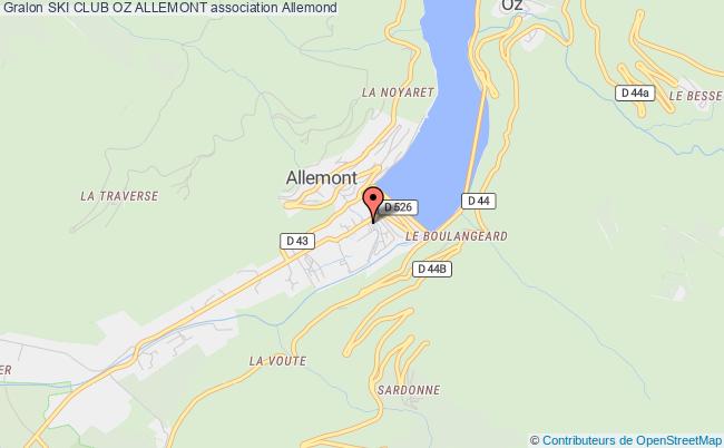 plan association Ski Club Oz Allemont Allemont