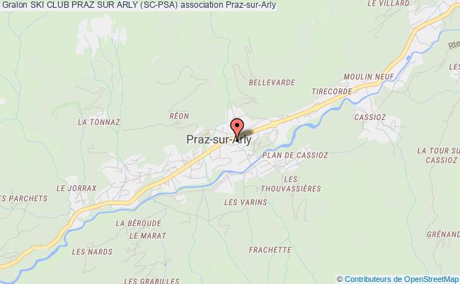 plan association Ski Club Praz Sur Arly (sc-psa) Praz-sur-Arly