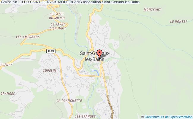 plan association Ski Club Saint-gervais Mont-blanc Saint-Gervais-les-Bains