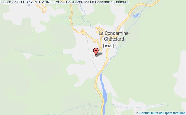 plan association Ski Club Sainte Anne- Jausiers 