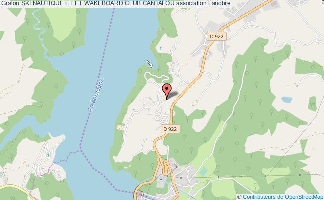 plan association Ski Nautique Et Et Wakeboard Club Cantalou Lanobre