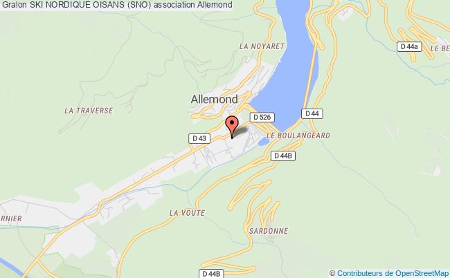 plan association Ski Nordique Oisans (sno) Allemont