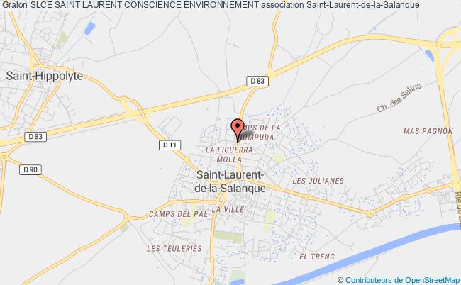plan association Slce Saint Laurent Conscience Environnement Saint-Laurent-de-la-Salanque