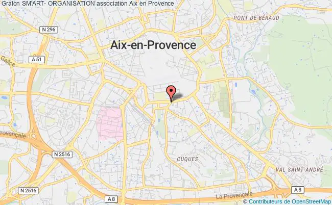 plan association Sm'art- Organisation Aix-en-Provence