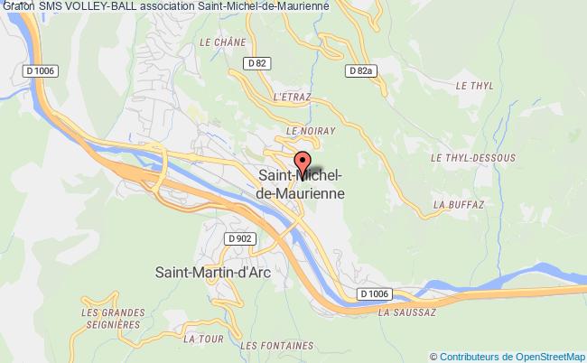 plan association Sms Volley-ball Saint-Michel-de-Maurienne