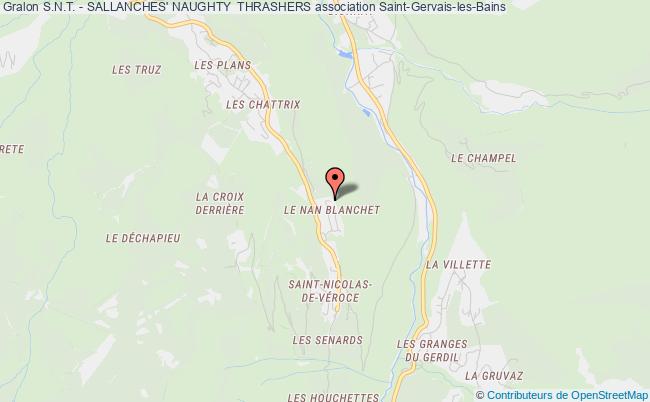 plan association S.n.t. - Sallanches' Naughty  Thrashers Saint-Gervais-les-Bains