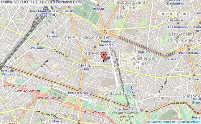 plan association So Foot Club (sfc) Paris