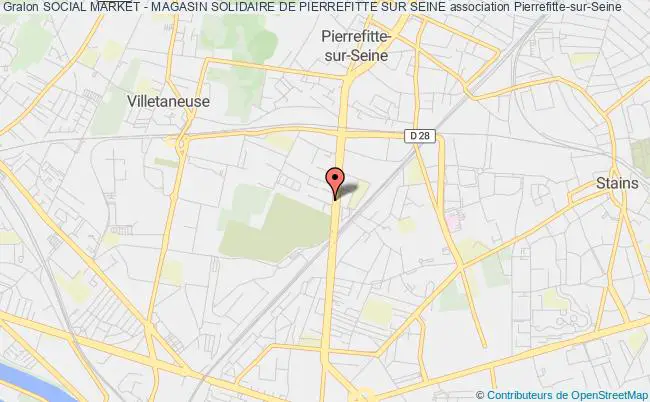 plan association Social Market - Magasin Solidaire De Pierrefitte Sur Seine Pierrefitte-sur-Seine