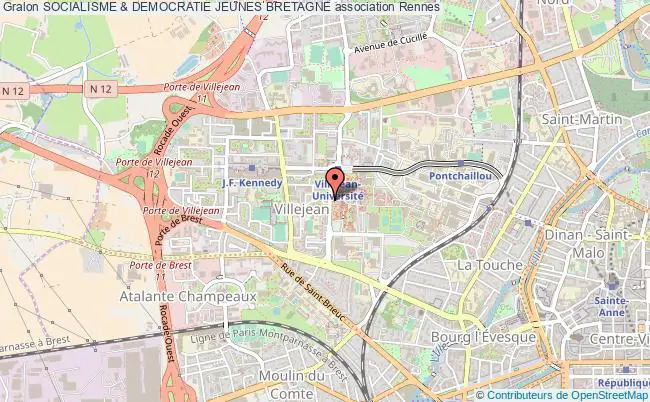 plan association Socialisme & Democratie Jeunes Bretagne Rennes