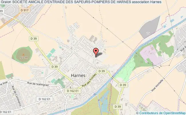 plan association SociÉtÉ Amicale D'entraide Des Sapeurs-pompiers De Harnes Harnes