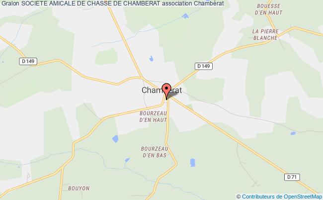 plan association Societe Amicale De Chasse De Chamberat Chambérat