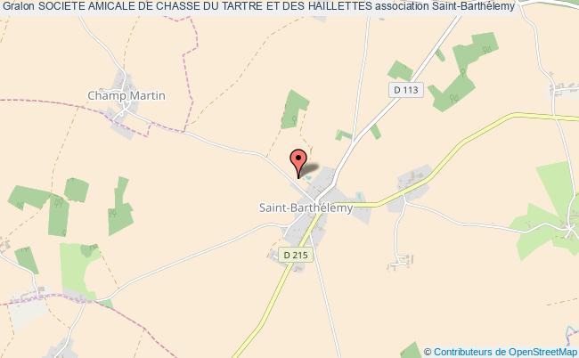 plan association Societe Amicale De Chasse Du Tartre Et Des Haillettes Saint-Barthélemy