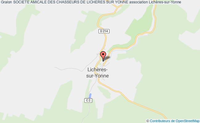 plan association Societe Amicale Des Chasseurs De Licheres Sur Yonne Lichères-sur-Yonne
