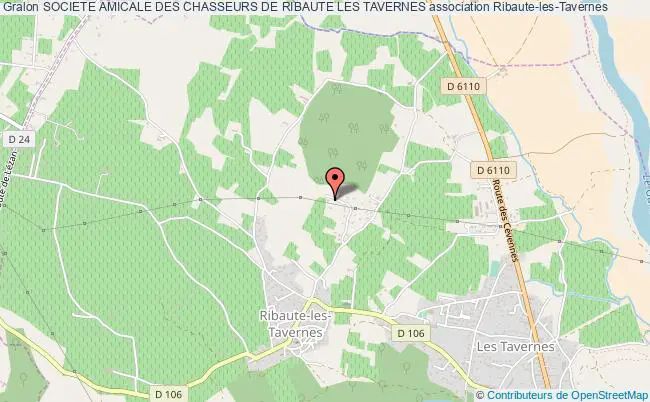 plan association Societe Amicale Des Chasseurs De Ribaute Les Tavernes Ribaute-les-Tavernes