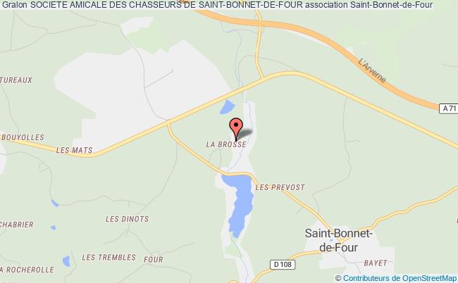 plan association Societe Amicale Des Chasseurs De Saint-bonnet-de-four Saint-Bonnet-de-Four