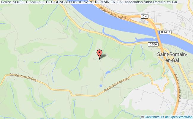 plan association Societe Amicale Des Chasseurs De Saint Romain En Gal Saint-Romain-en-Gal