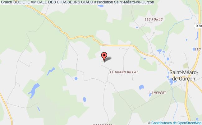 plan association Societe Amicale Des Chasseurs Giaud Saint-Méard-de-Gurçon