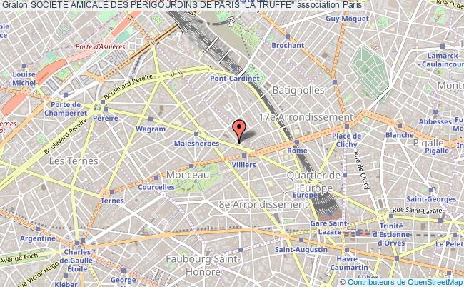 plan association Societe Amicale Des Perigourdins De Paris "la Truffe" Paris