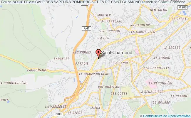 plan association Societe Amicale Des Sapeurs Pompiers Actifs De Saint Chamond Saint-Chamond