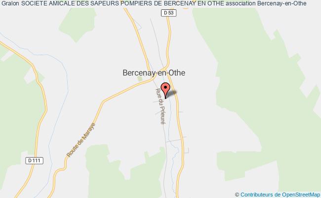 plan association Societe Amicale Des Sapeurs Pompiers De Bercenay En Othe Bercenay-en-Othe