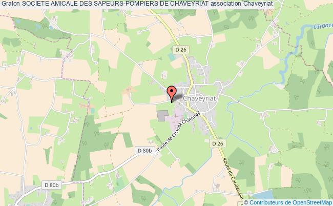 plan association Societe Amicale Des Sapeurs-pompiers De Chaveyriat Chaveyriat