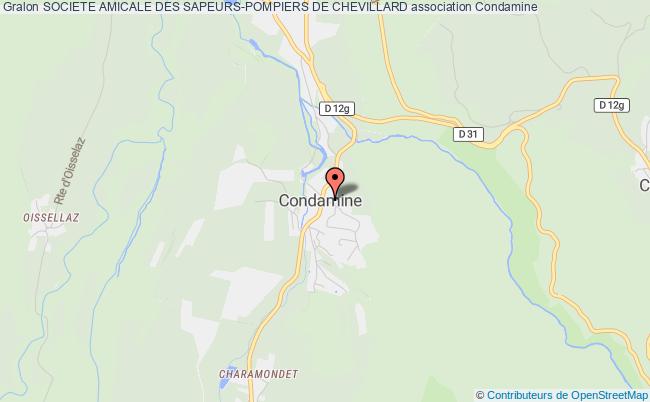 plan association Societe Amicale Des Sapeurs-pompiers De Chevillard Condamine