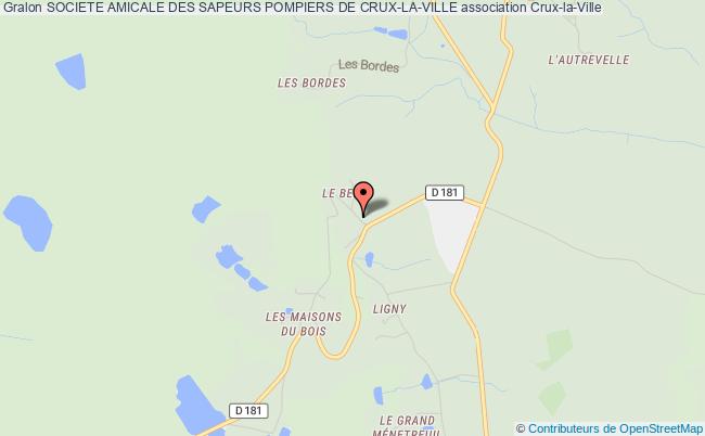 plan association Societe Amicale Des Sapeurs Pompiers De Crux-la-ville Crux-la-Ville