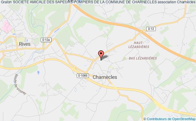 plan association Societe Amicale Des Sapeurs-pompiers De La Commune De Charnecles Charnècles