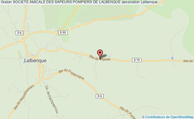 plan association Societe Amicale Des Sapeurs Pompiers De Lalbenque Lalbenque