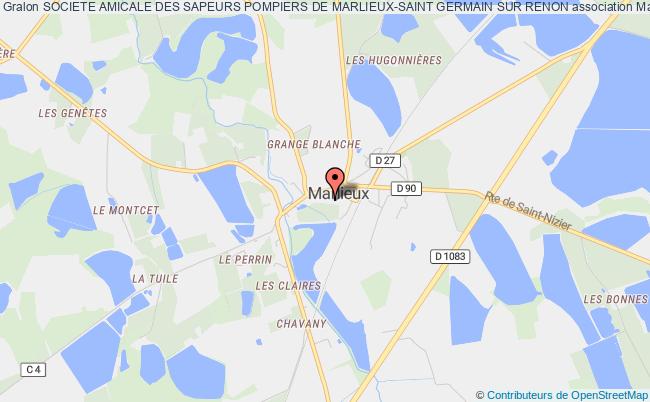 plan association Societe Amicale Des Sapeurs Pompiers De Marlieux-saint Germain Sur Renon Marlieux