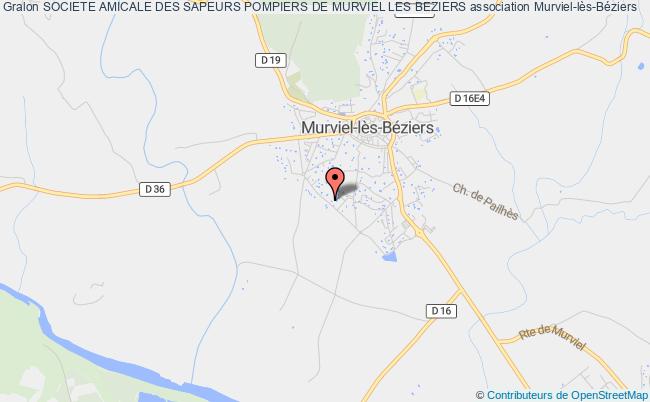 plan association Societe Amicale Des Sapeurs Pompiers De Murviel Les Beziers Murviel-lès-Béziers