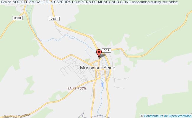 plan association Societe Amicale Des Sapeurs Pompiers De Mussy Sur Seine Mussy-sur-Seine