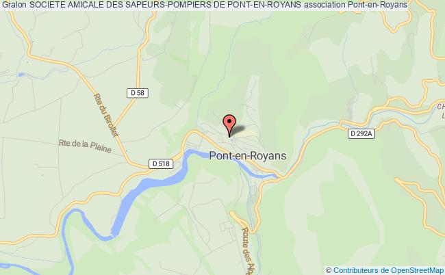 plan association Societe Amicale Des Sapeurs-pompiers De Pont-en-royans Pont-en-Royans